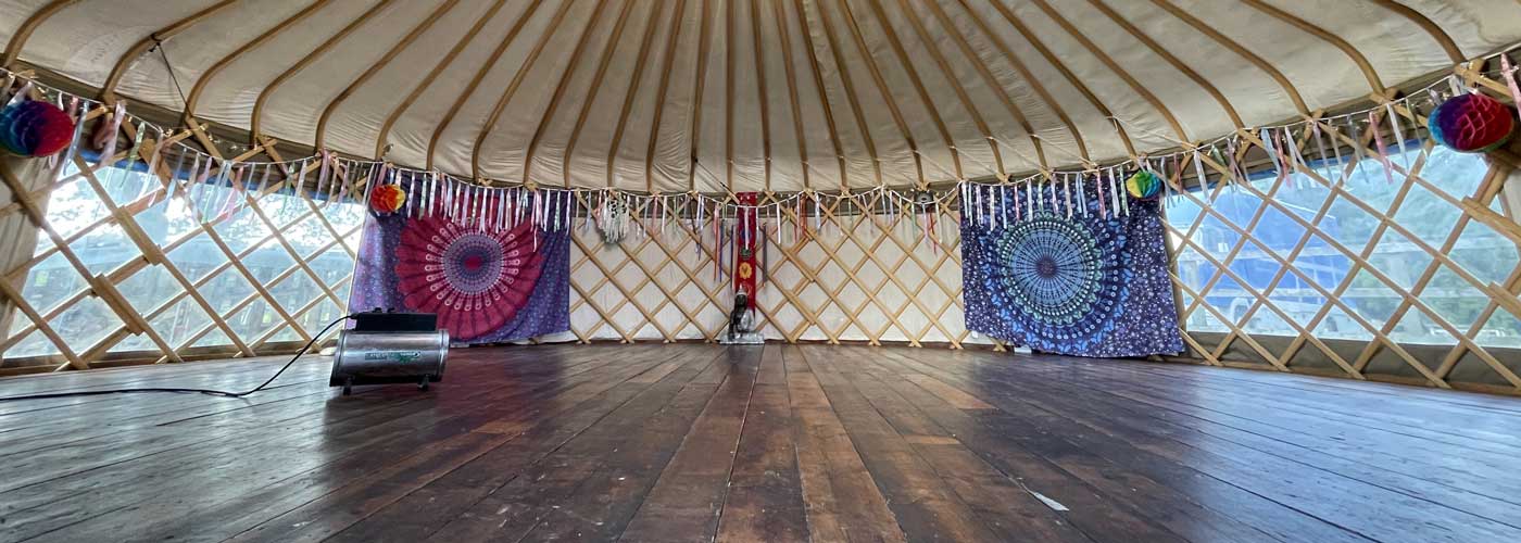 banner image yurt interior